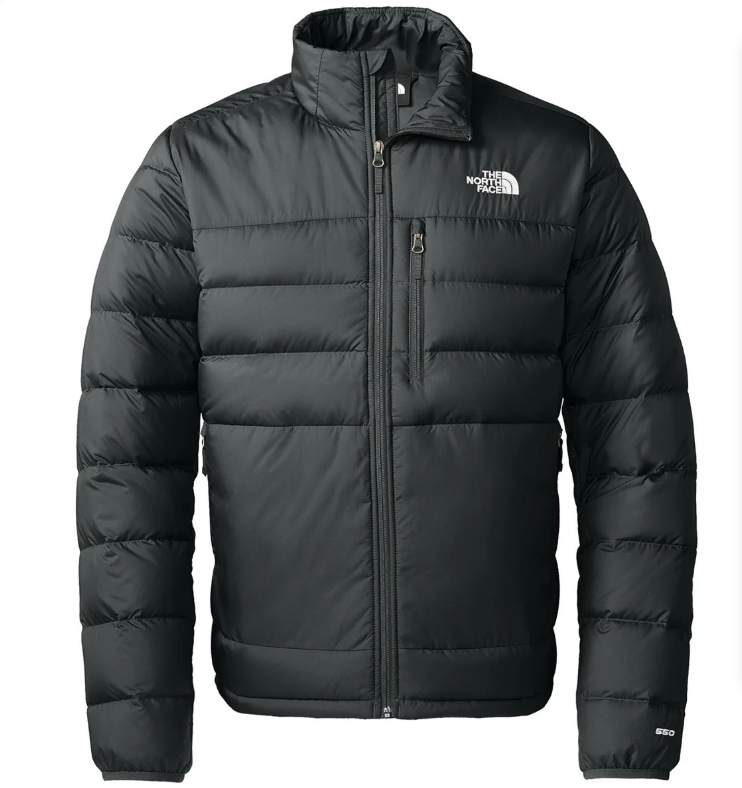The North Face Black Aconcagua 2 Down Jacket 650-Fill with Chest Zip Pocket