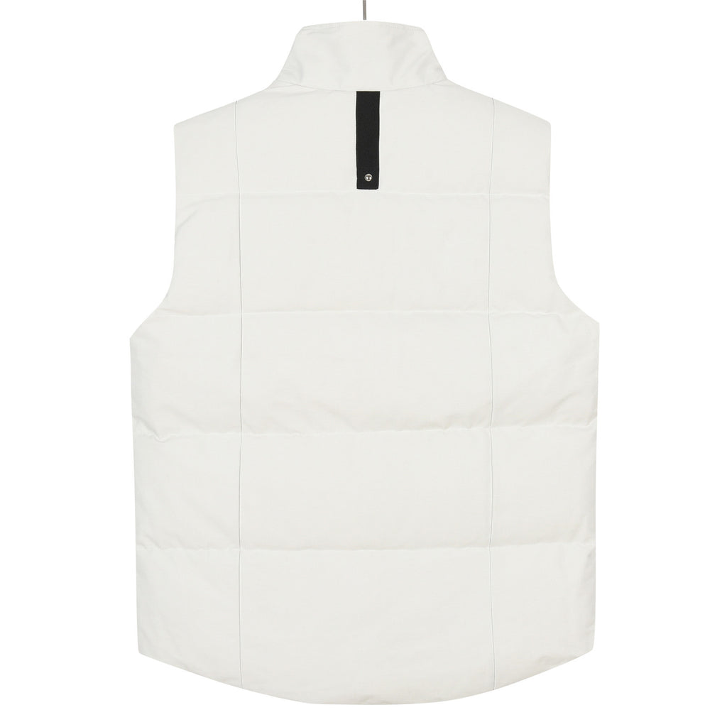 Moose Knuckles Ivory Heritage Graphic Down Vest