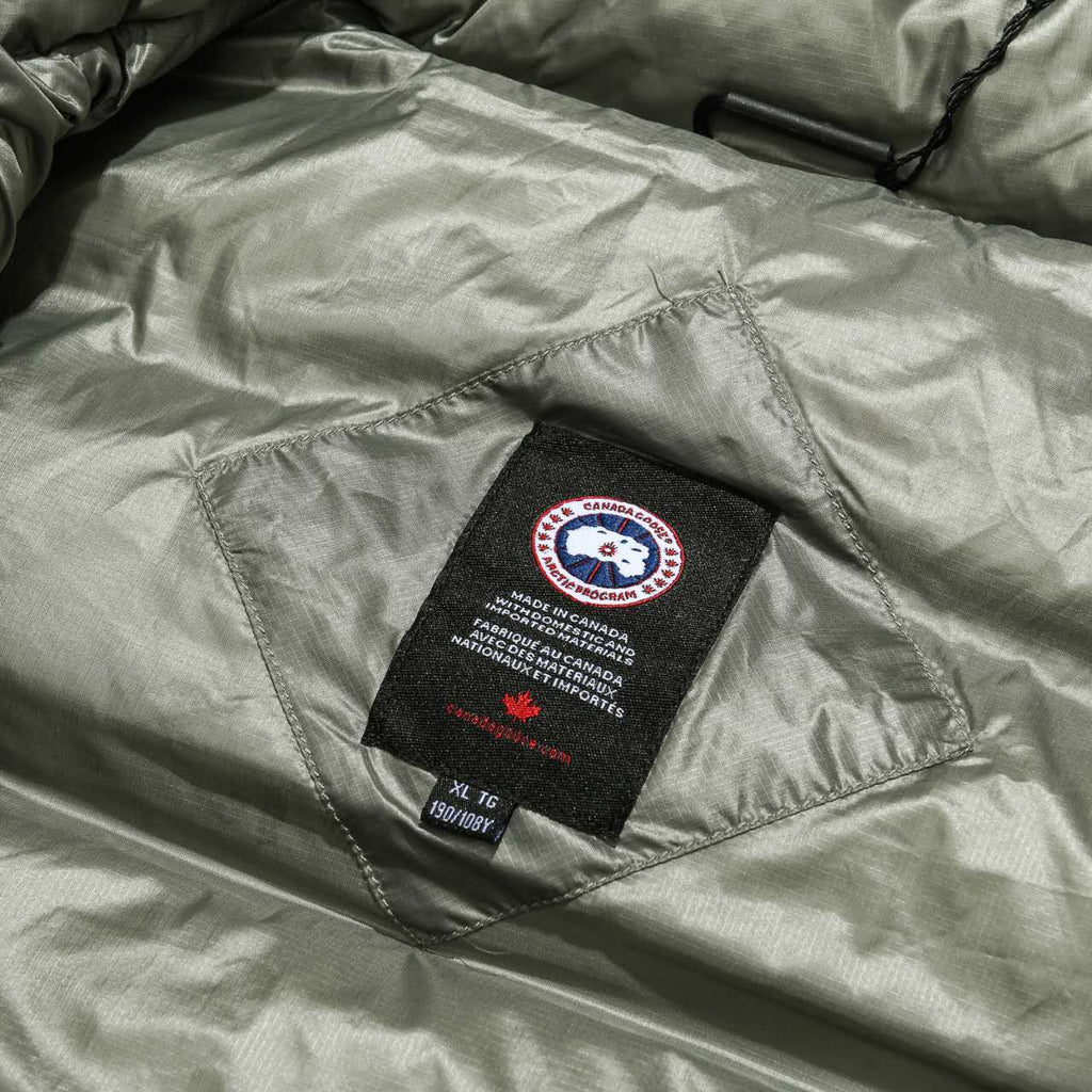 Canada Goose Military Green Lightweight Packable Down Jacket