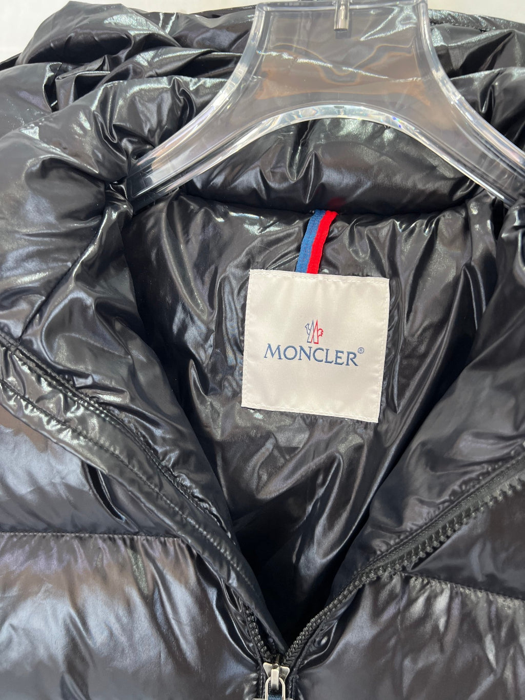 Moncler Black Montbeliard Short Down Jacket with Hood