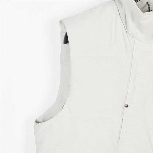 Moose Knuckles Ivory Heritage Graphic Down Vest