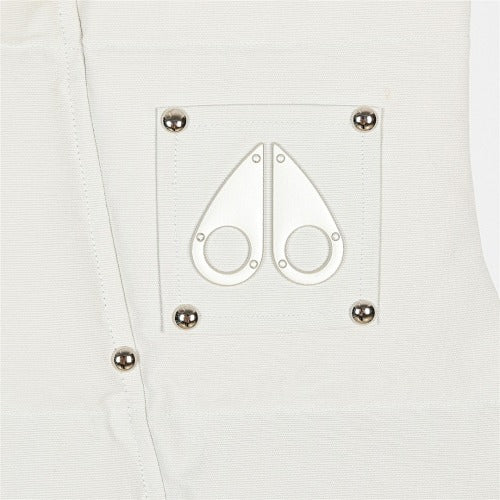 Moose Knuckles Ivory Heritage Graphic Down Vest