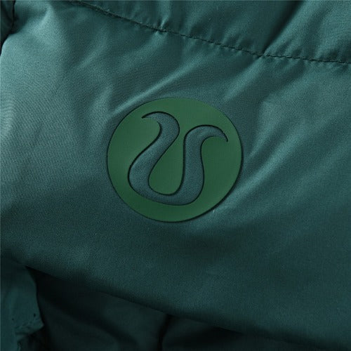 Lululemon Dark Green Wunder Puff Short Down Jacket with Hood