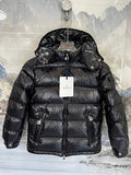 Moncler Black Montbeliard Short Down Jacket with Hood