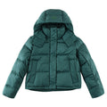 Lululemon Dark Green Wunder Puff Short Down Jacket with Hood