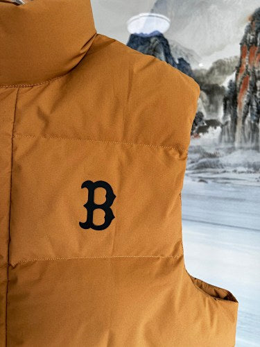 MLB Boston Red Sox Camel Puffer Vest