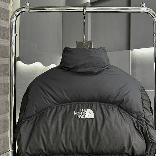 The North Face Black Nuptse 700-Fill Down Jacket with Embroidered Back Logo