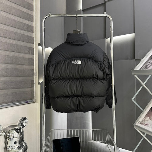 The North Face Black Nuptse 700-Fill Down Jacket with Embroidered Back Logo