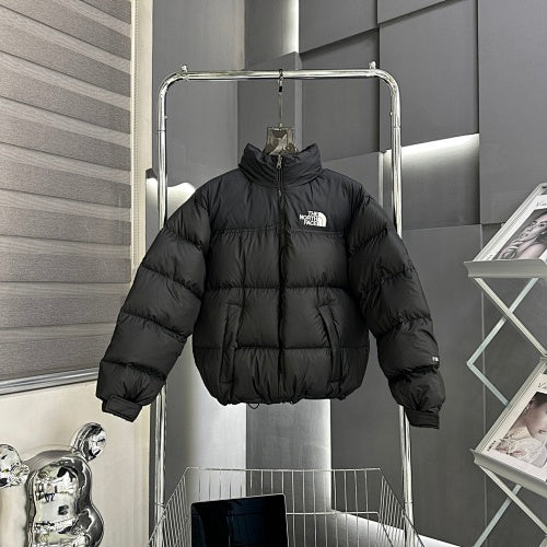 The North Face Black Nuptse 700-Fill Down Jacket with Embroidered Back Logo