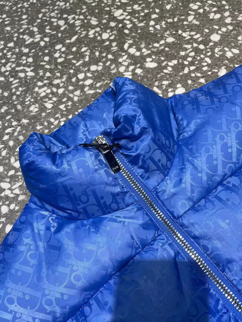 Dior Royal Blue Oblique Down Vest