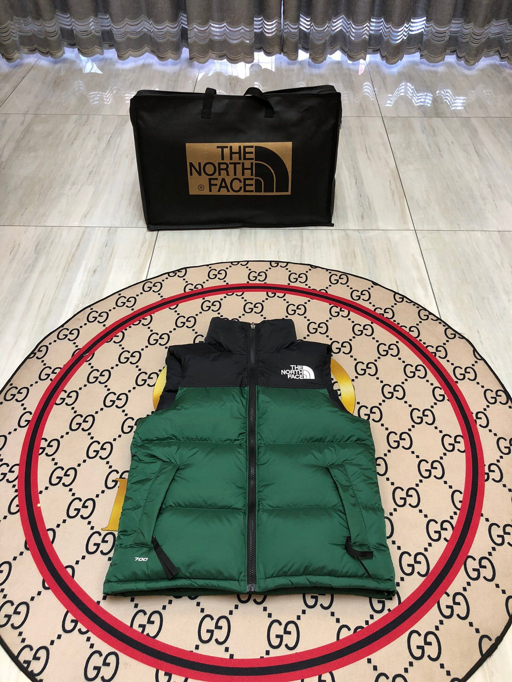 The North Face Green 700 Down Nuptse Vest
