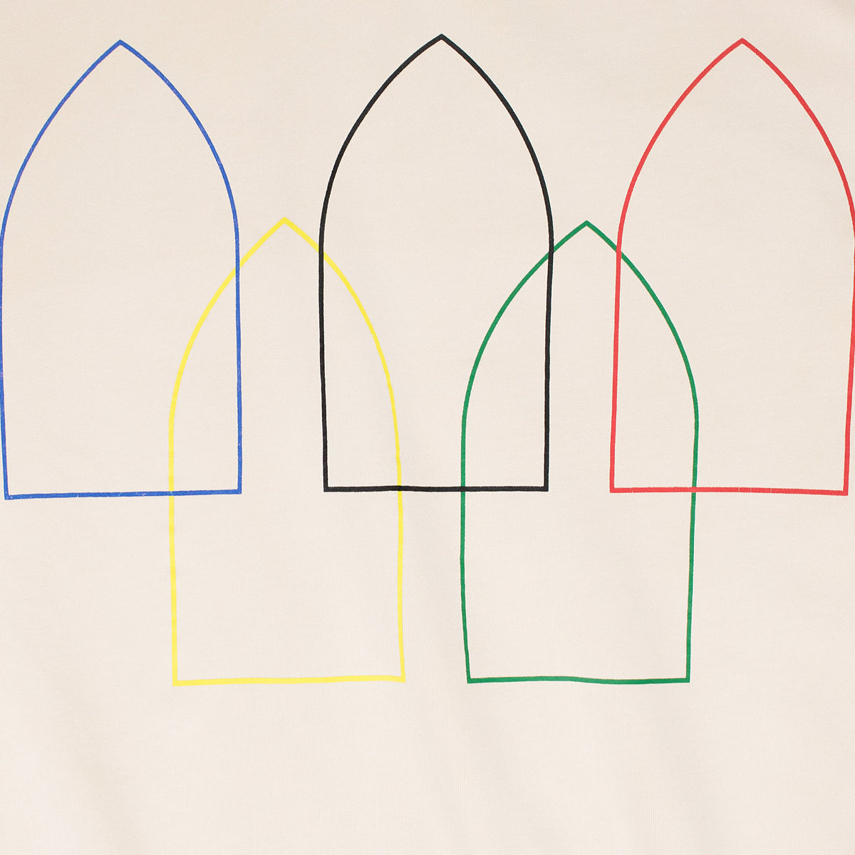IVORY INTERTWINED WINDOWS HOODIE