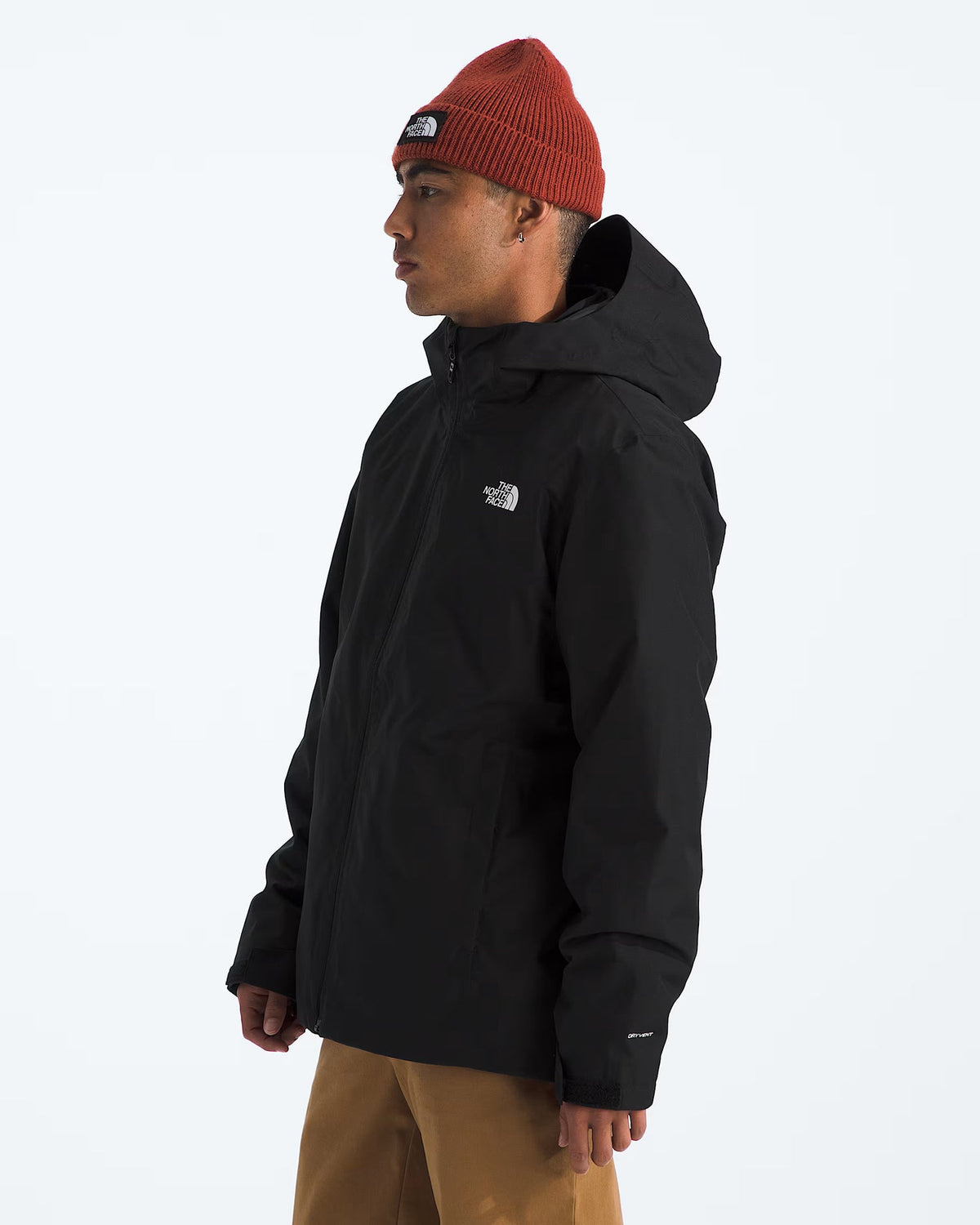 The North Face Black Venture DryVent Waterproof Jacket with Attached Hood