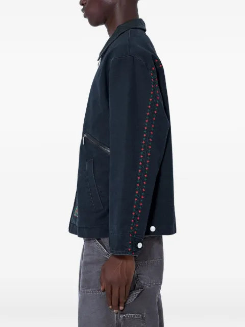 BOTT embroidered zip-fastening jacket