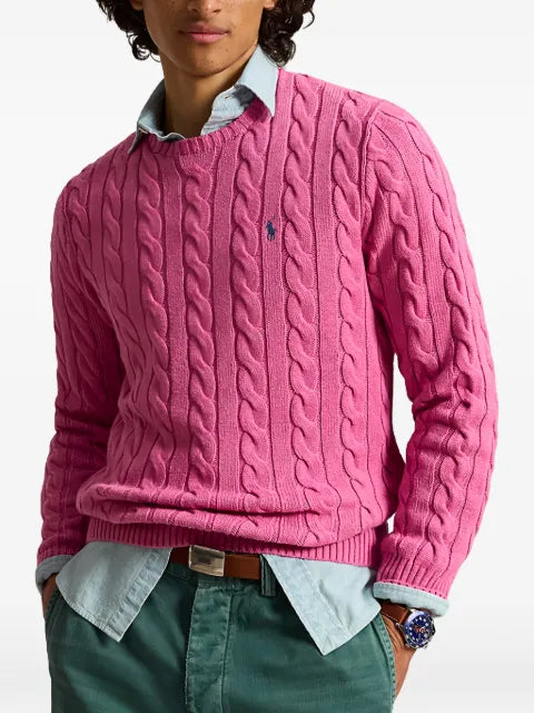 Lauren Ralph Lauren cable-knit V-neck sweater