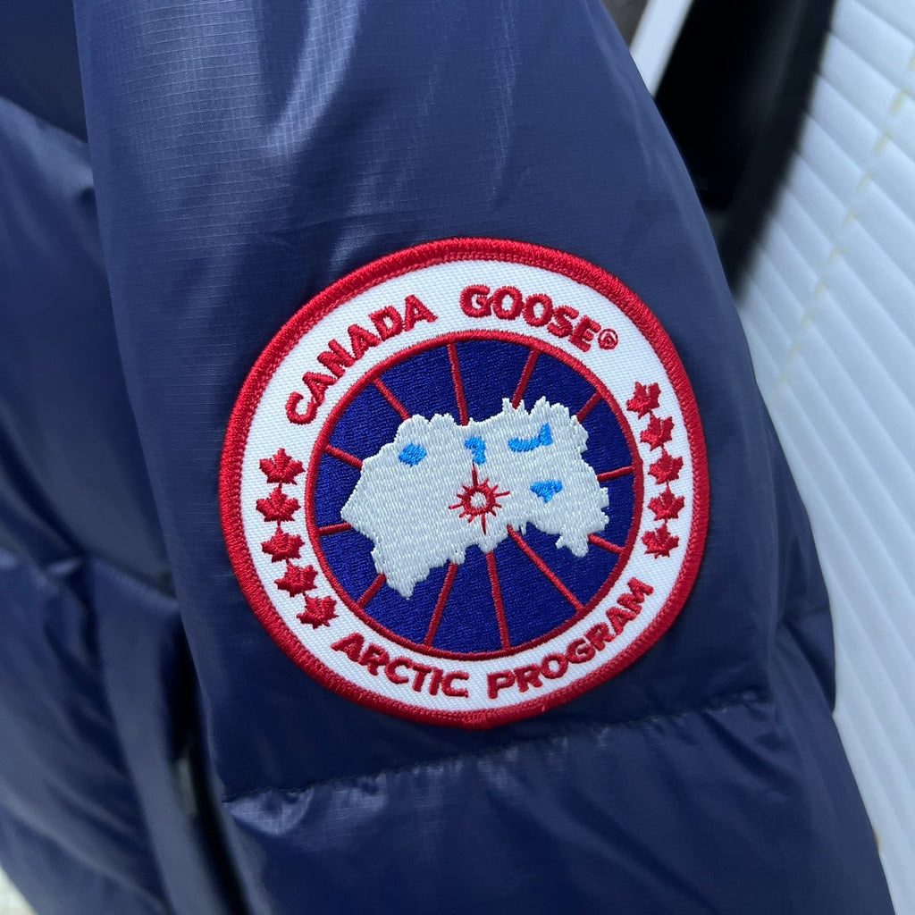 Canada Goose Navy Oversized Puffer Jacket with Hood