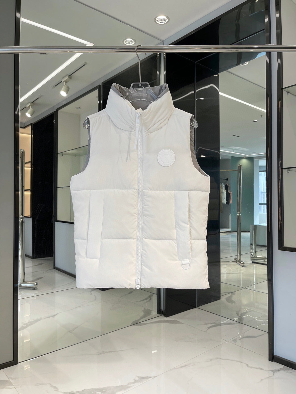 Canada Goose White Down Vest Fusion Fit