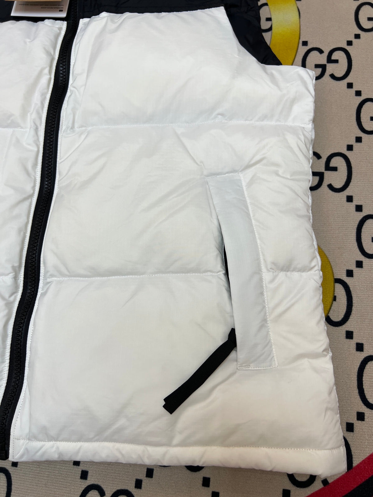 The North Face White 700 Down Nuptse Vest