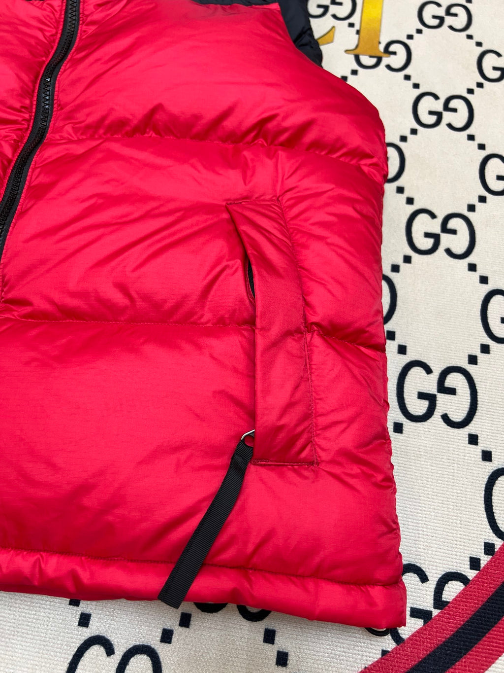 The North Face Red 700 Down Nuptse Vest