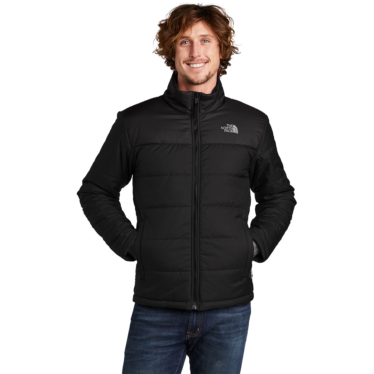 The North Face Black Tamburello Synthetic Insulated Jacket with Panel Quilting