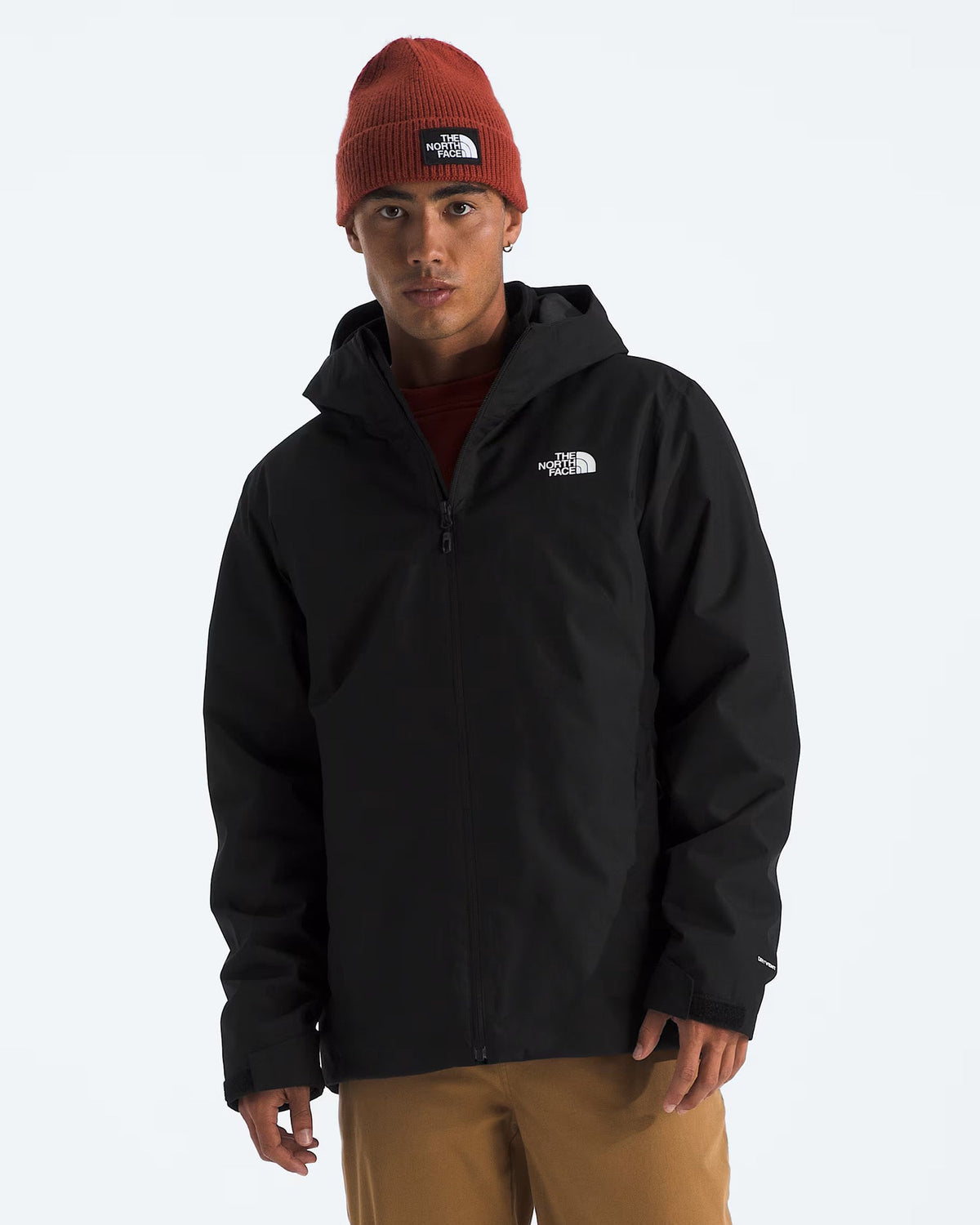 The North Face Black Venture DryVent Waterproof Jacket with Attached Hood