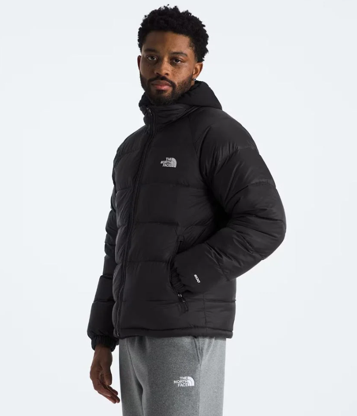 The North Face Black Lhotse Down Jacket with Stand Collar