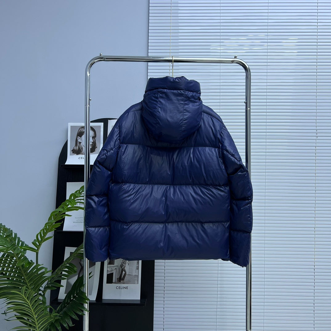 Canada Goose Navy Oversized Puffer Jacket with Hood