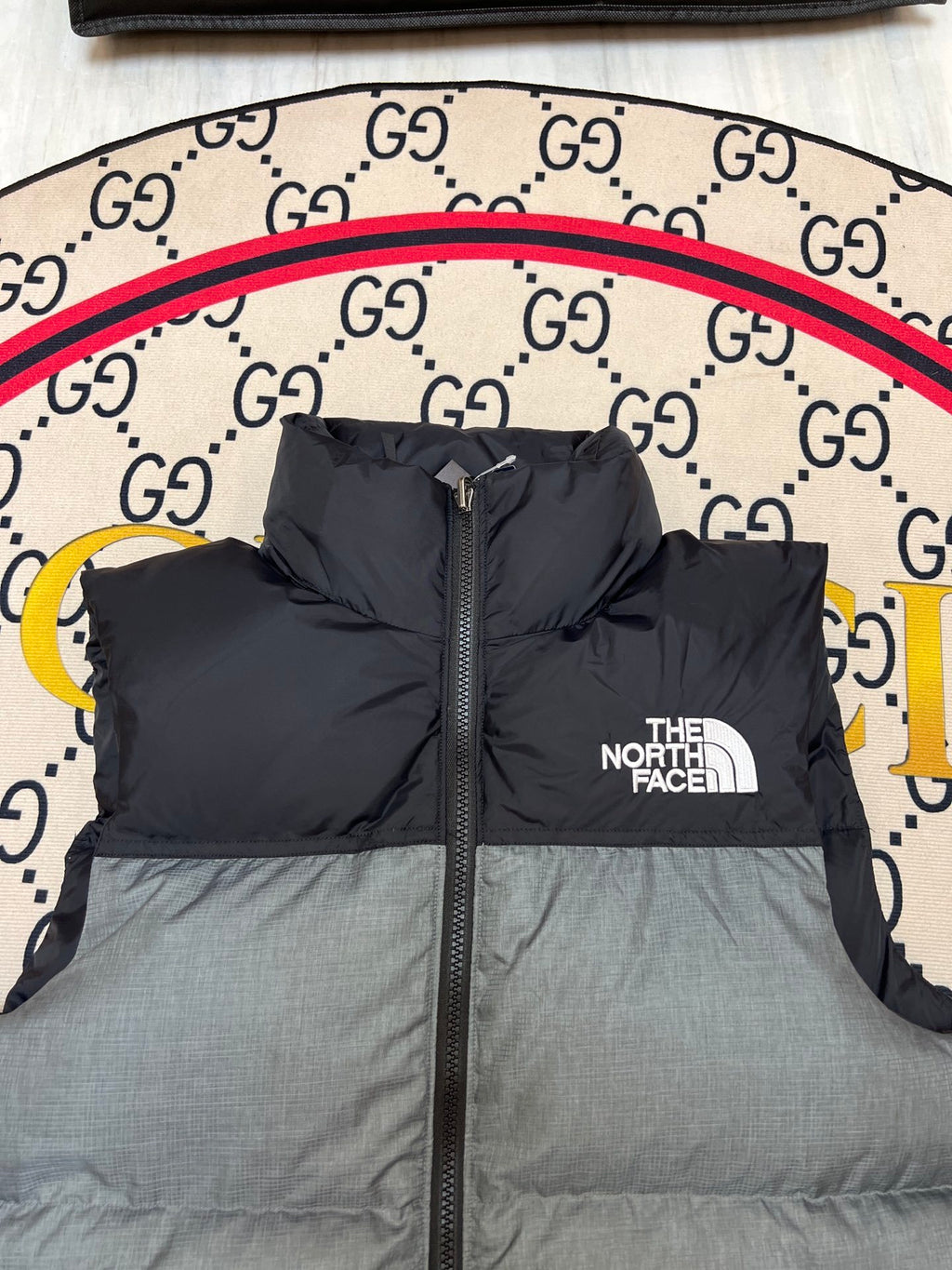 The North Face Grey 700 Down Nuptse Vest