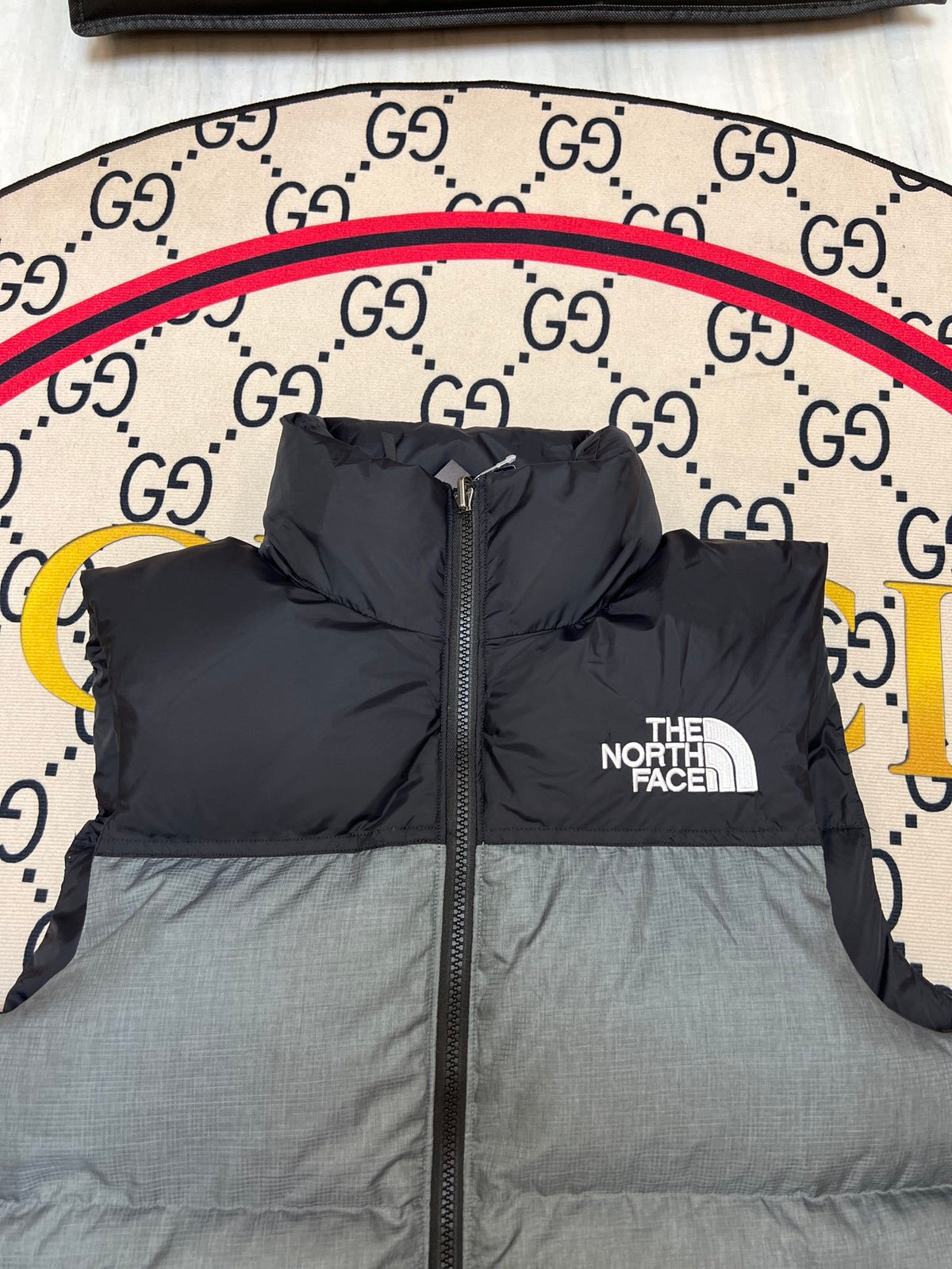 The North Face Grey 700 Down Nuptse Vest