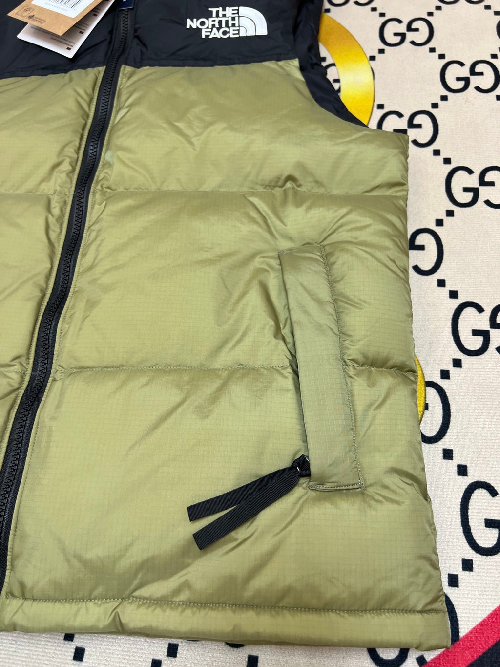 The North Face Olive 700 Down Nuptse Vest