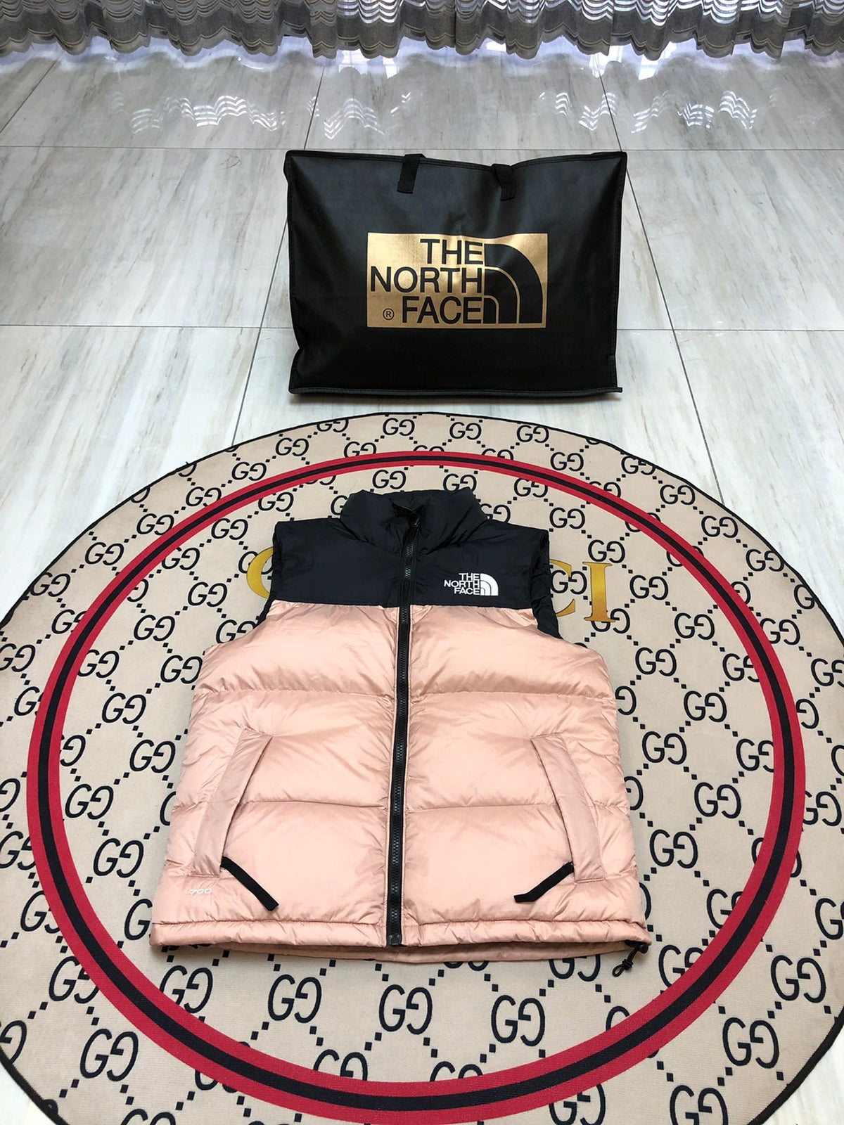The North Face Pink 700 Down Nuptse Vest
