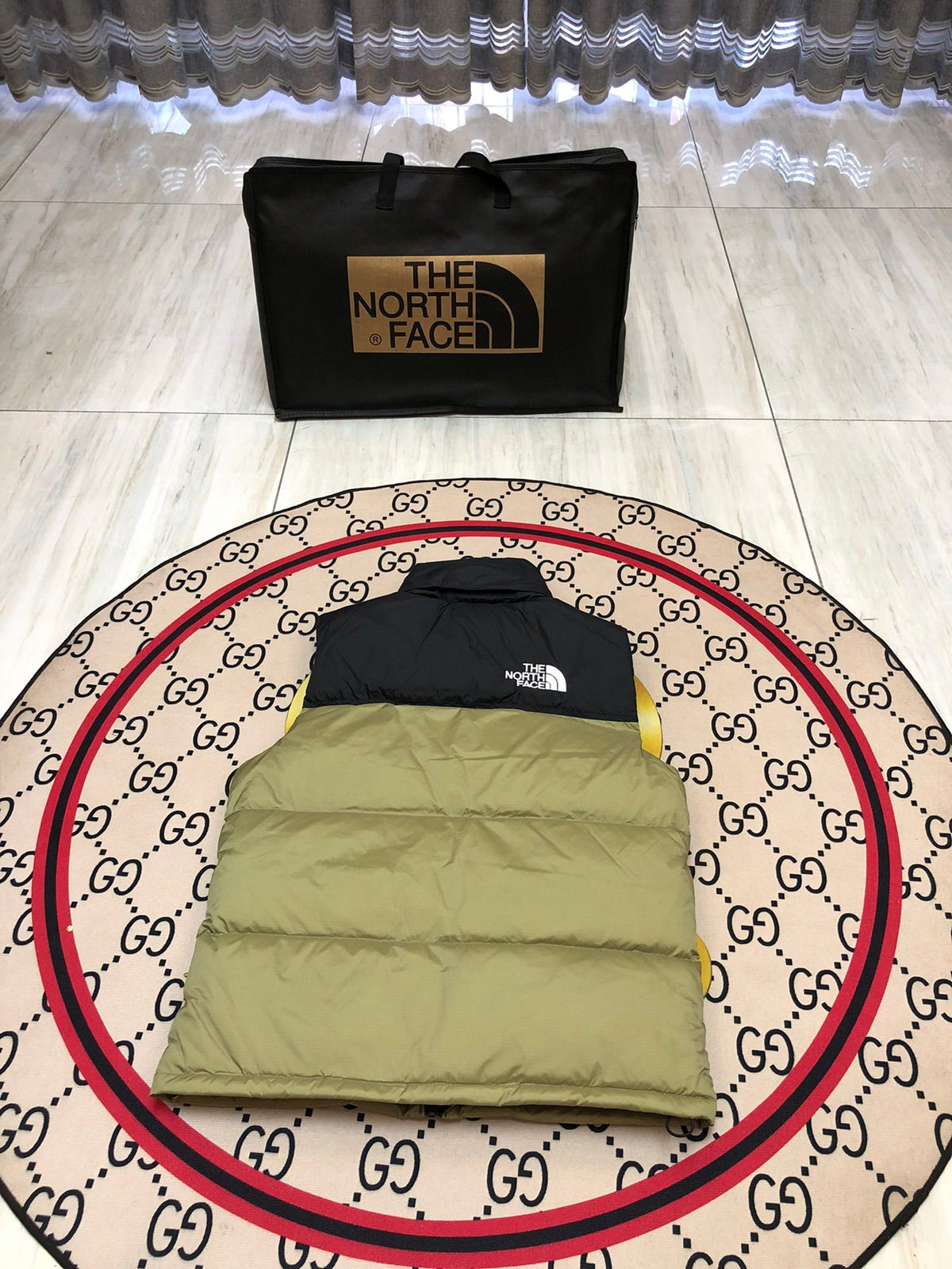 The North Face Olive 700 Down Nuptse Vest