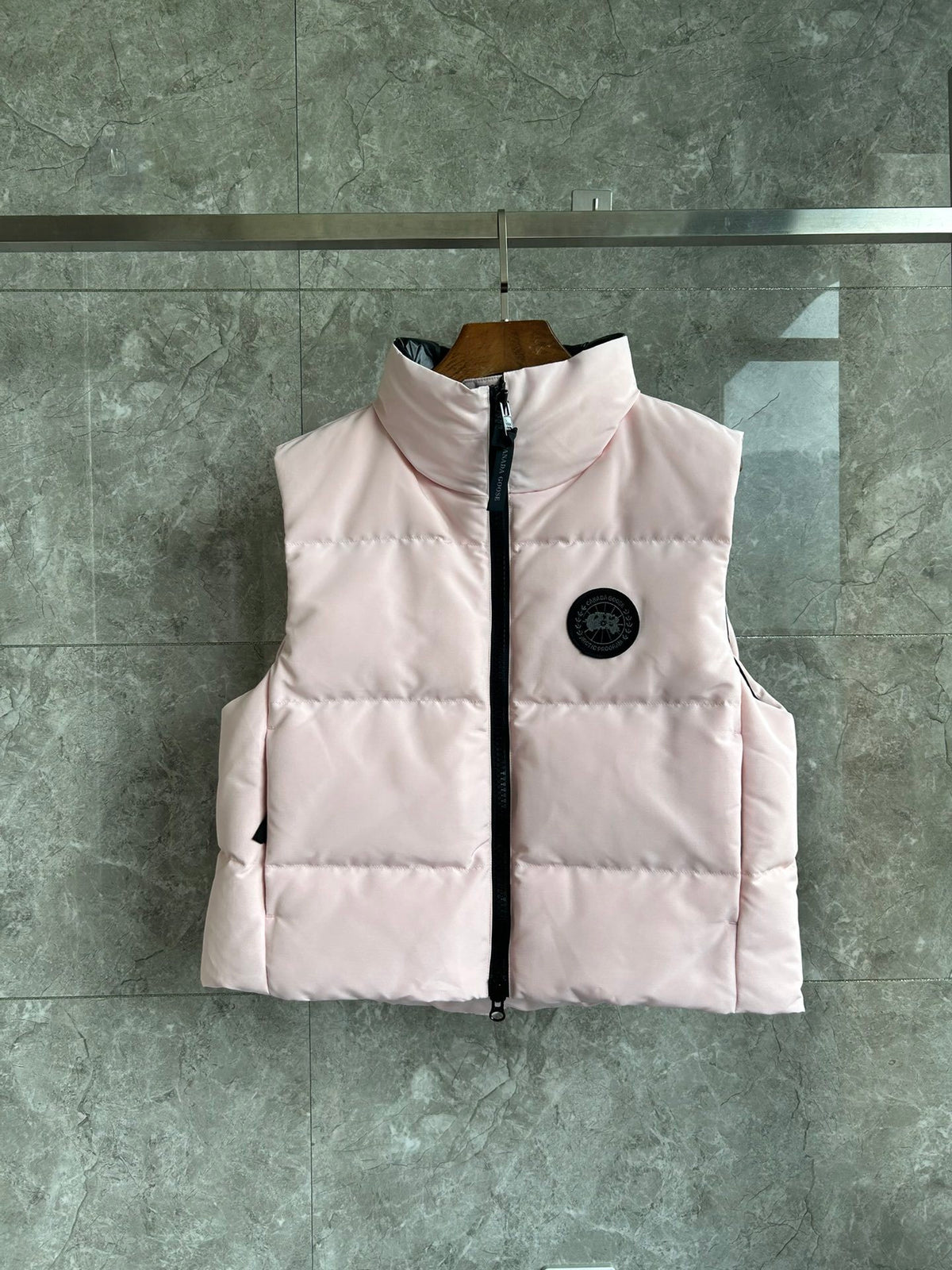 Canada Goose Blush Pink Down Vest Fusion Fit