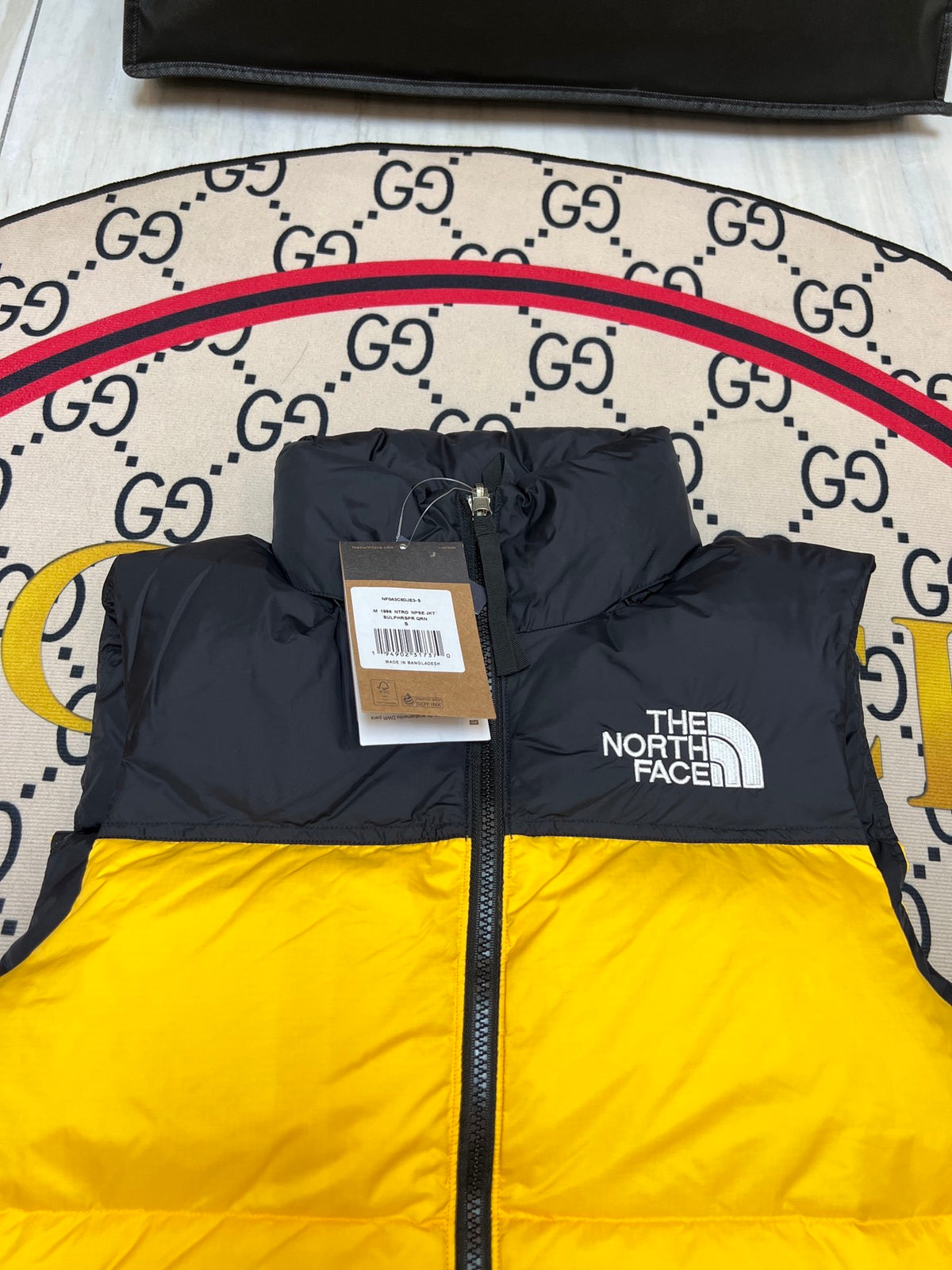 The North Face Yellow 700 Down Nuptse Vest
